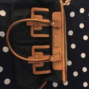 AUTHENTIC Kate Spade Navy and Tan Satchel