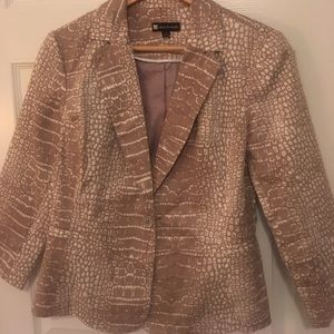 Snake skin print blazer