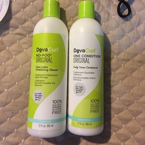 DevaCurl NoPoo Cleanse/DevaCurl Condition/Serum