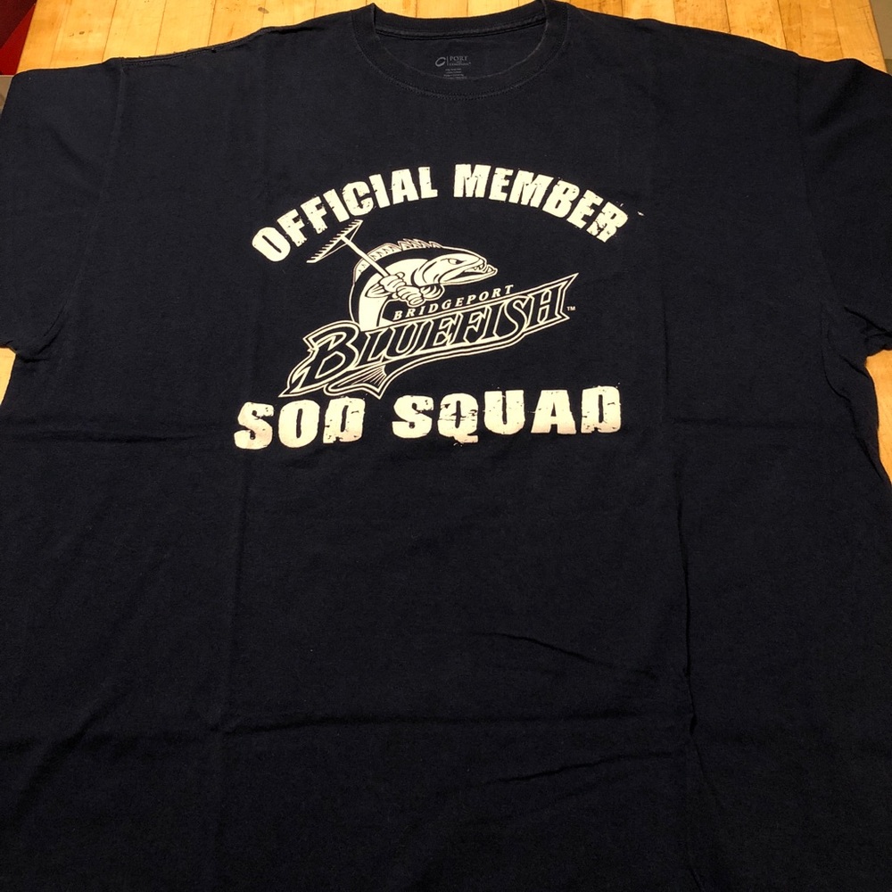 Bridgeport Bluefish Sod Squad T-shirt