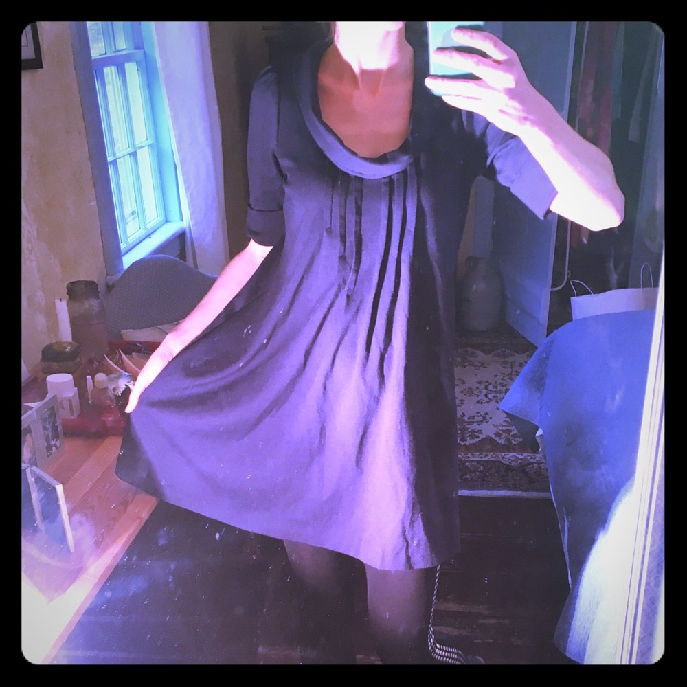 Ali Ro navy blue shift dress with pockets