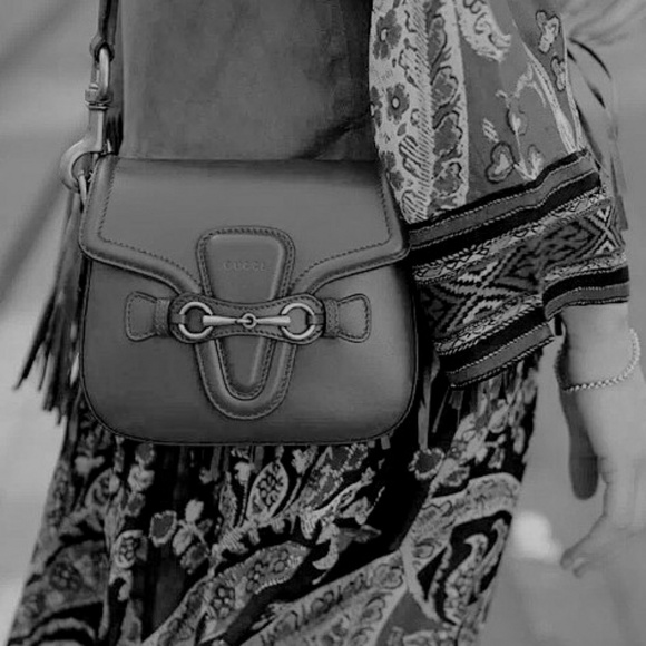 ❌SOLD❌❣️GUCCI Lady Web❣️Leather Suede Bag - Picture 7 of 8