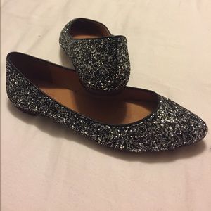 J. Crew Sparkly flats