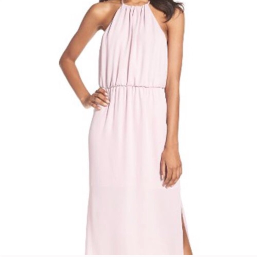 Charles Henry chiffon flowy maxi dress
