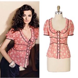 RESERVED • anthro • odille • blouse • size 2