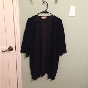 Black Velvet Kimono Large