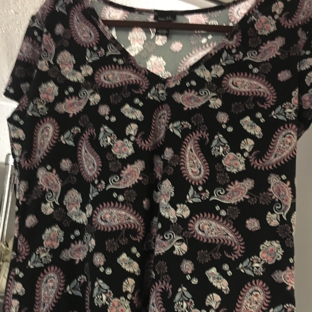 Short Sleeve Paisley Shirt