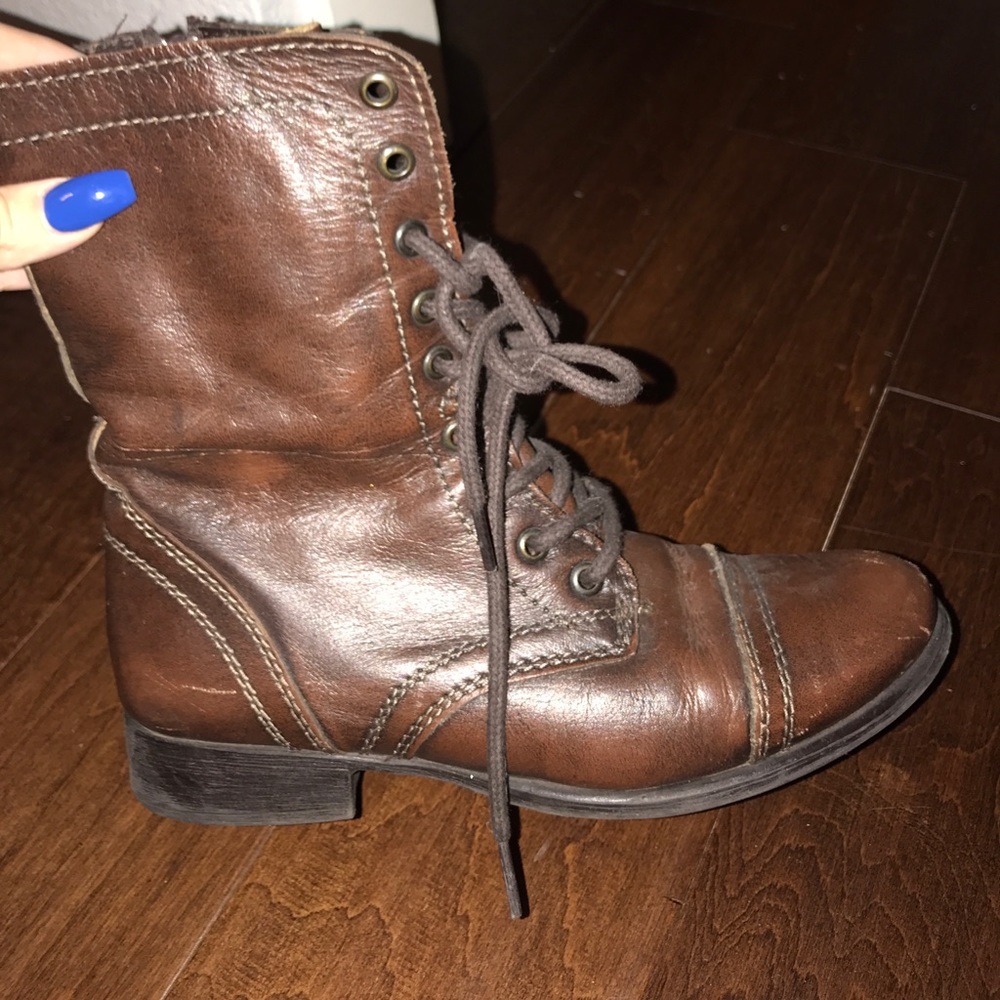 steve madden combat boots