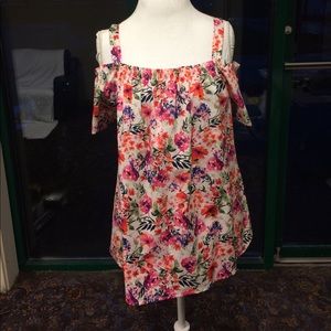 Bobeau cold shoulder blouse