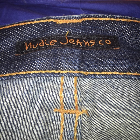 Nudie Jean Co . Men Dark Blue Jean 30W 34L - Picture 4 of 5