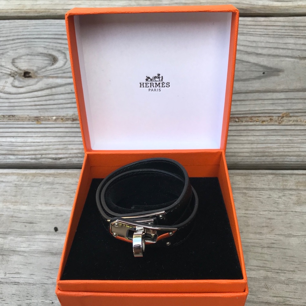 🎁❤️ HERMÈS Kelly Double Tour Wrap Bracelet.