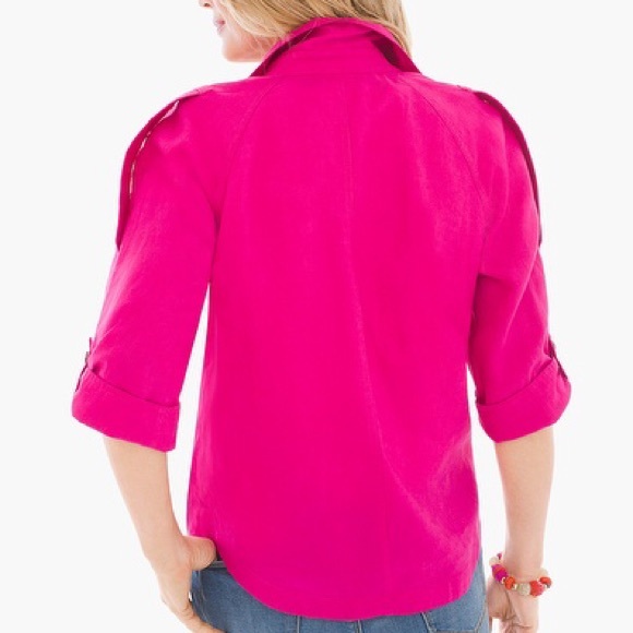 NWT CROPPED LINEN JACKET - Picture 2 of 4