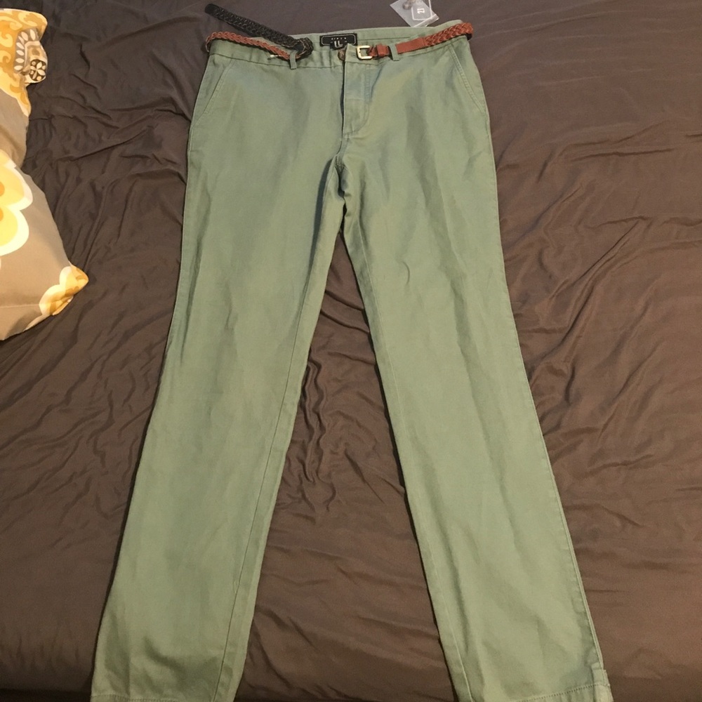 Green causal pants, never worn.