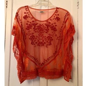 Kimchi Blue sheer blouse