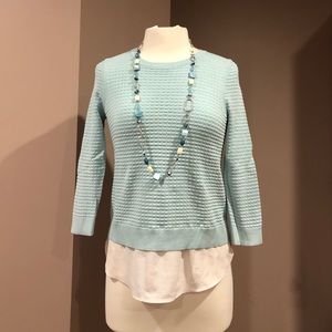 Ann Taylor loft mixed media sweater