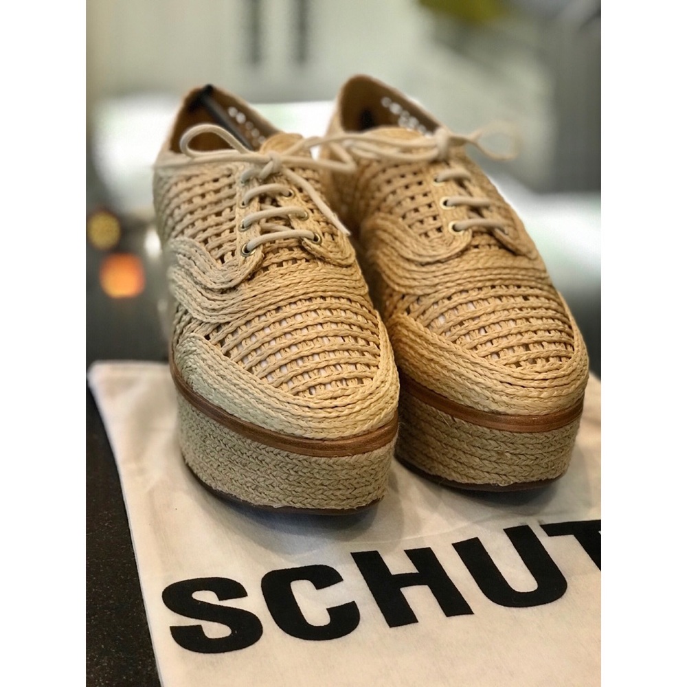 🆕SCHUTZ || Rafia Platform Espadrilles - Picture 4 of 8