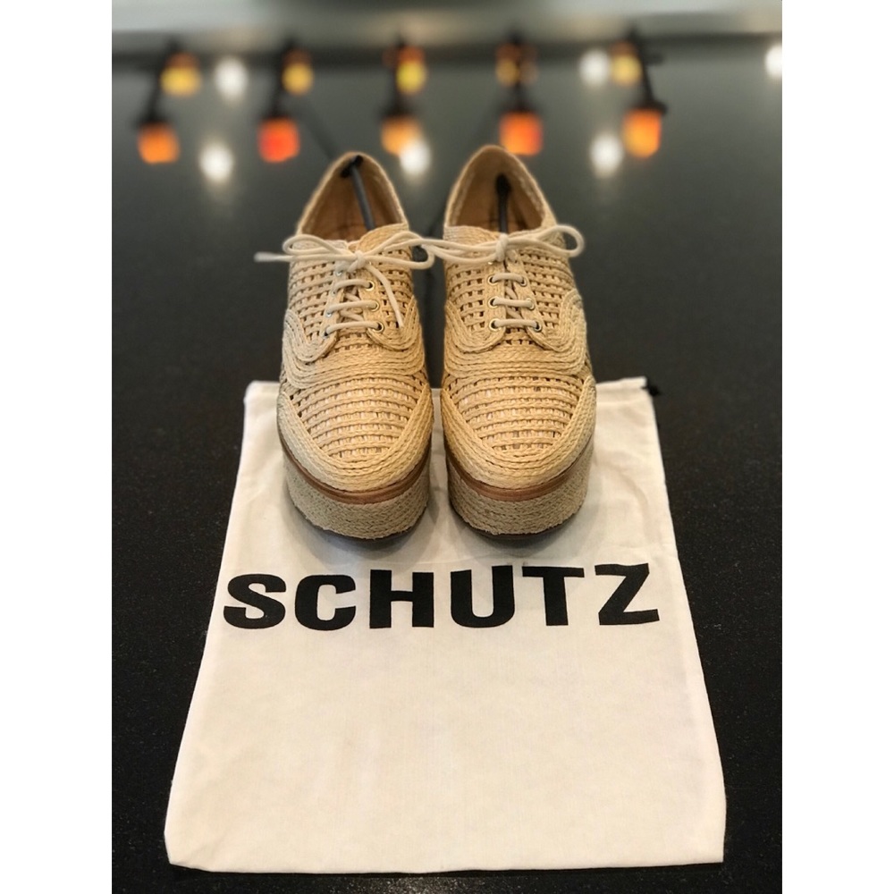 🆕SCHUTZ || Rafia Platform Espadrilles - Picture 3 of 8