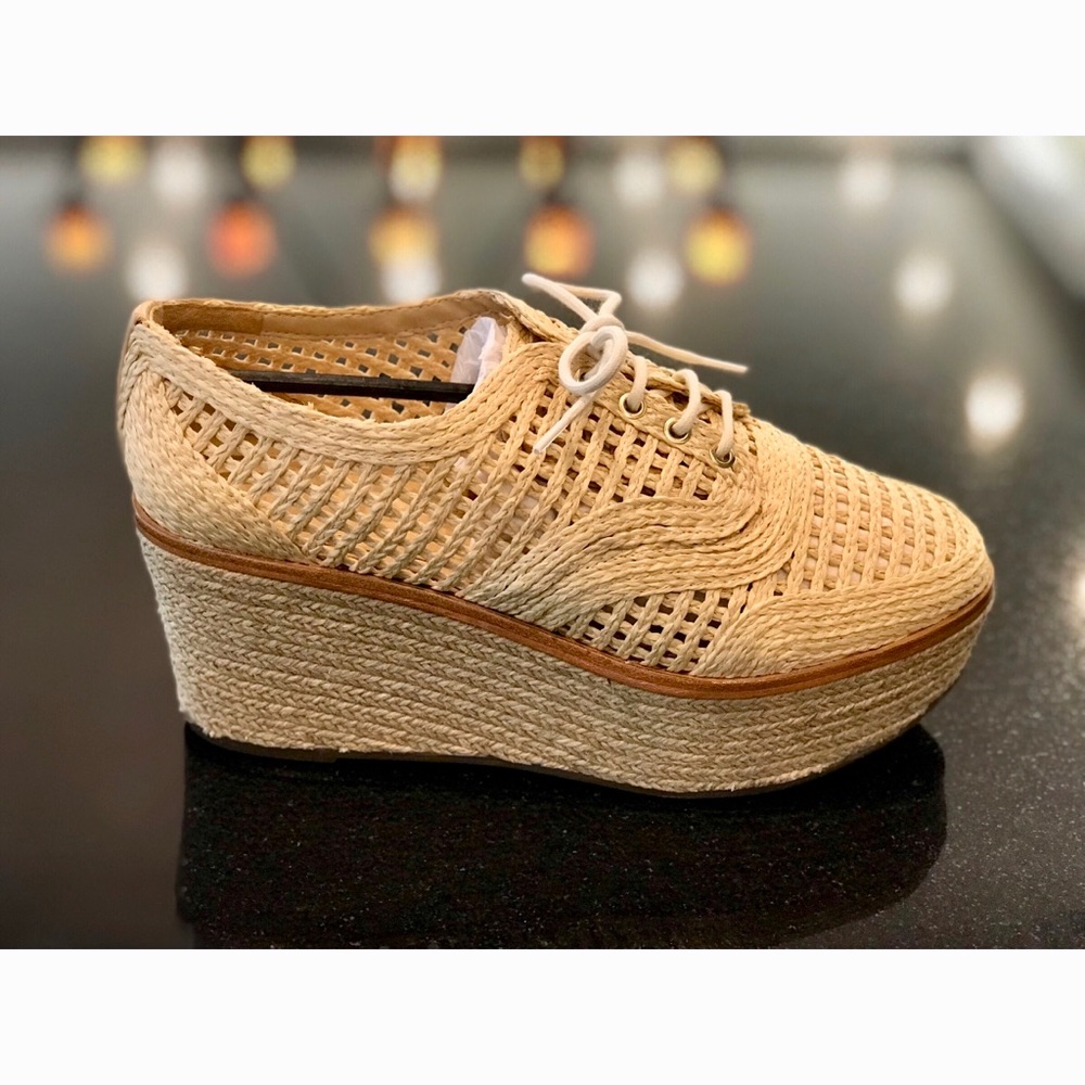 🆕SCHUTZ || Rafia Platform Espadrilles - Picture 6 of 8