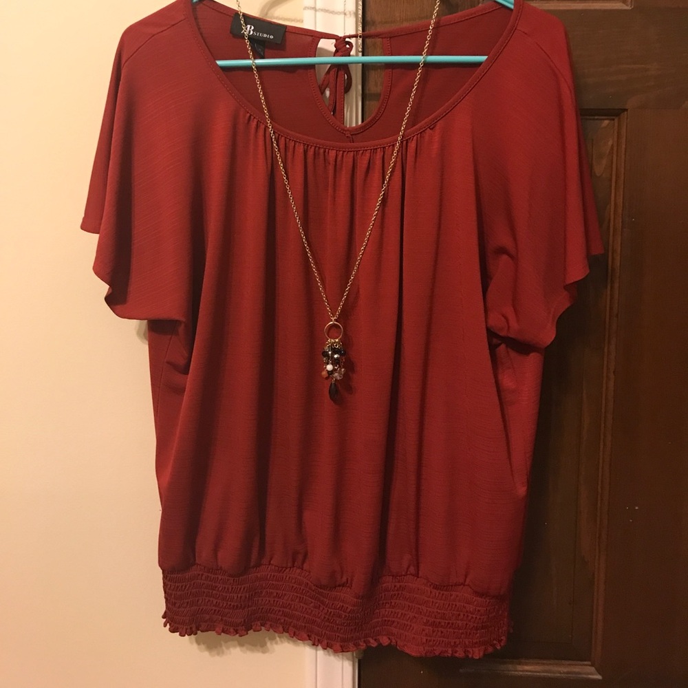 *** 50% in bundle Red blouse