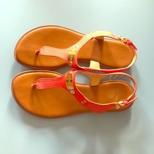Orange Micheal Kors sandals