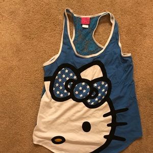Hello kitty tag top