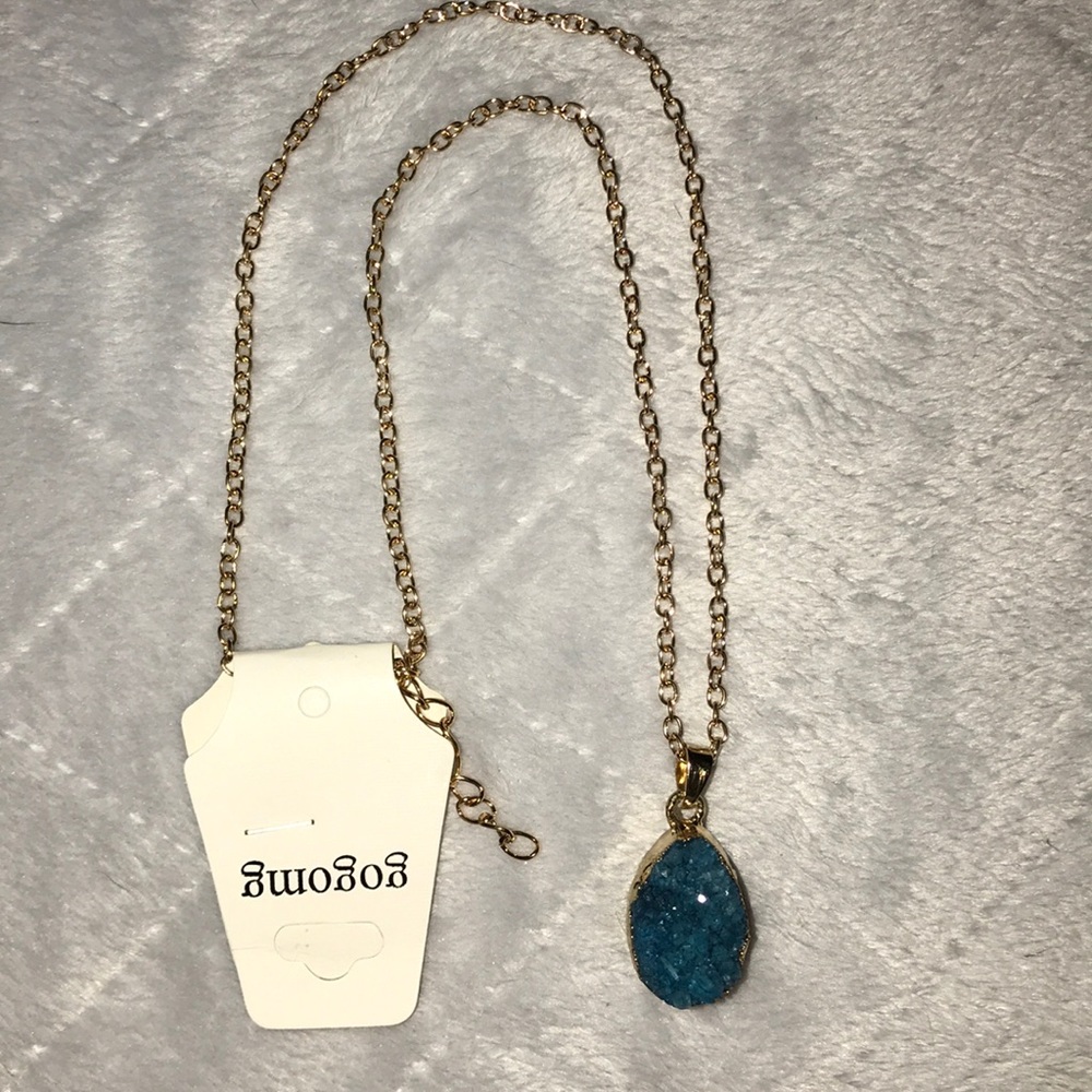 Natural Crystal Quartz Healing Chakra Necklace NWT - Picture 6 of 7