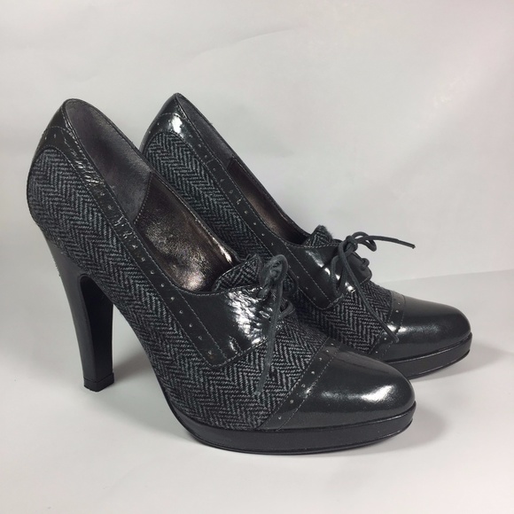Steve Madden Reilly Gray Tweed Oxford 