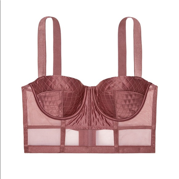 Very Sexy Long Line Balconet Bra in Vintage Rose - Picture 4 of 4
