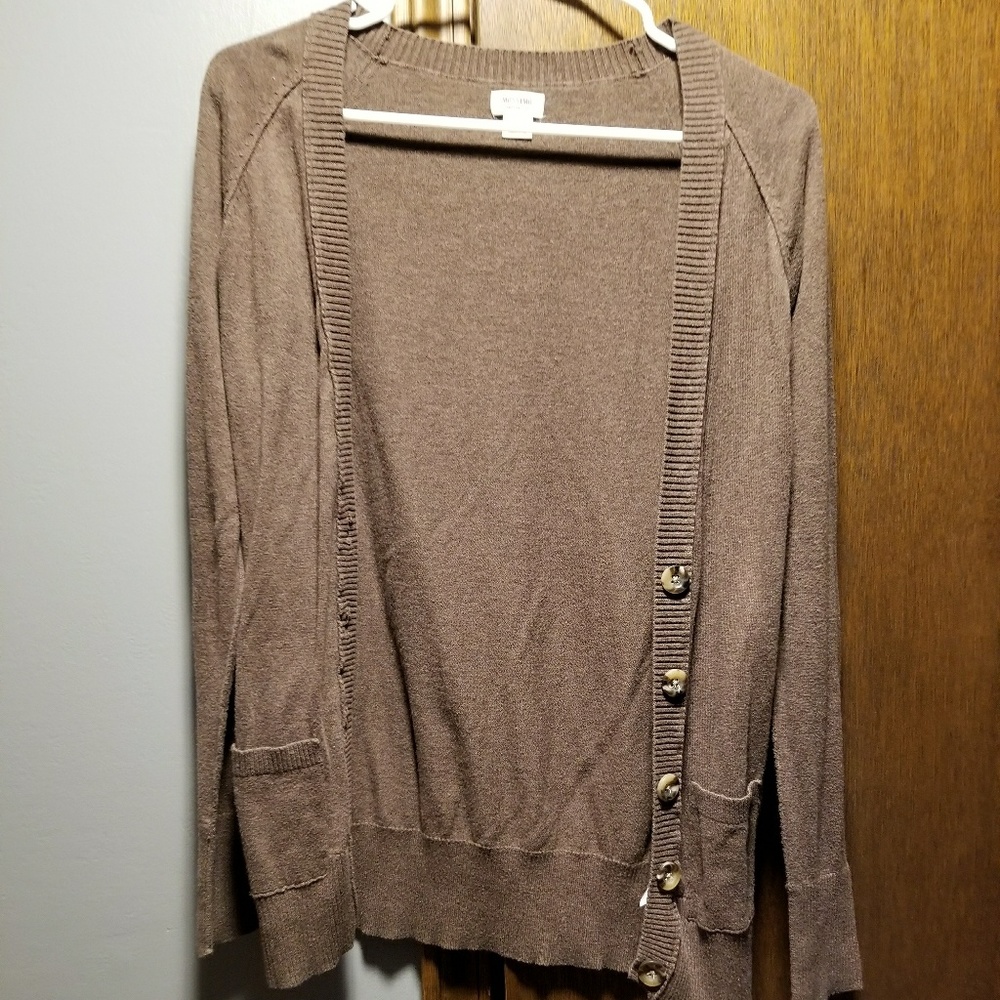 Brown cardigan