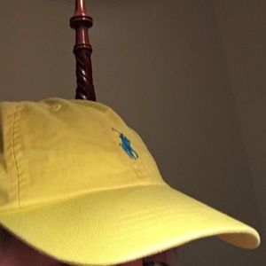 RALPH LAUREN YELLOW AND BLUE BASEBALL CAP