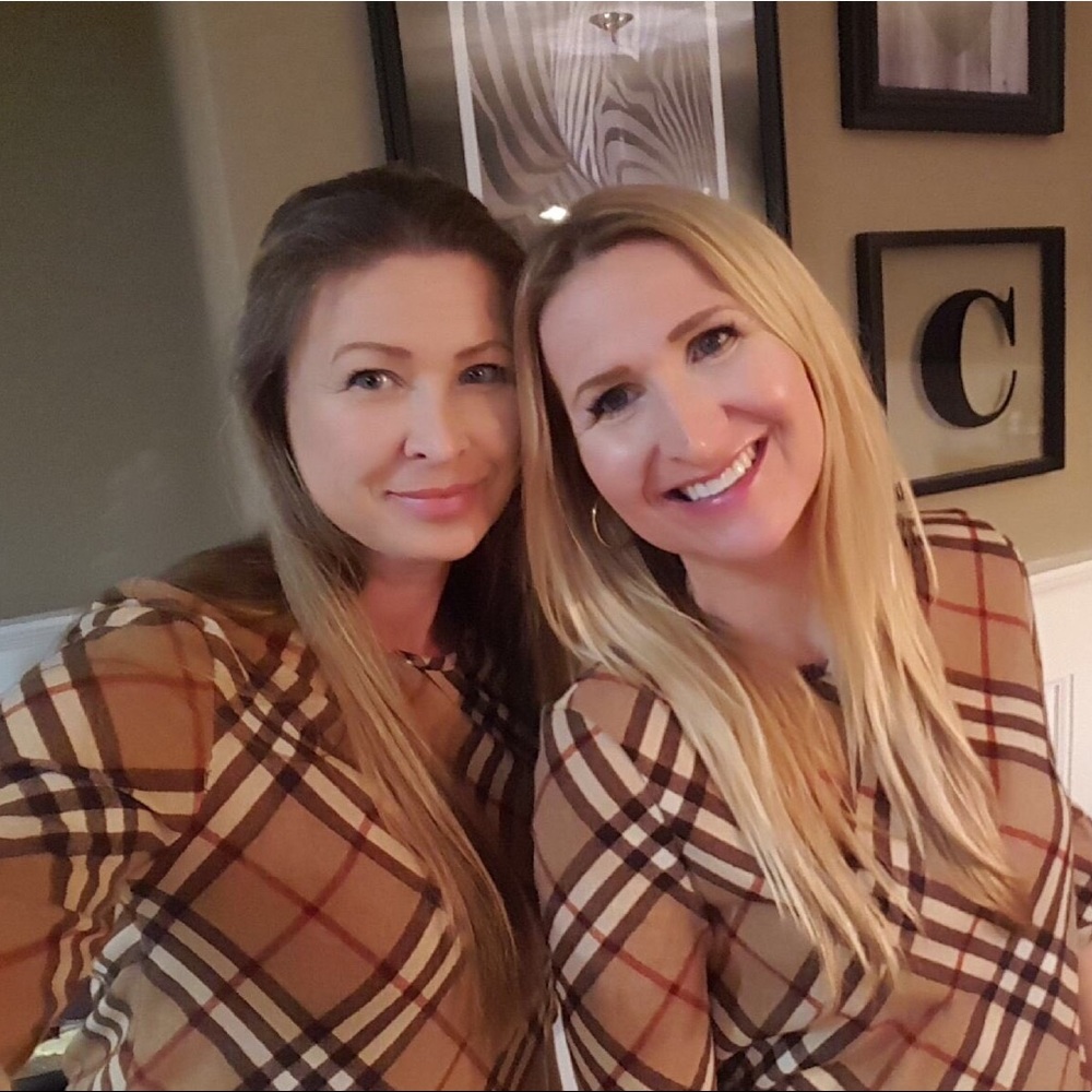 Quinn Beige Tartan Ruffle Sleeve Top☃️ 1 Left Sale - Picture 3 of 7