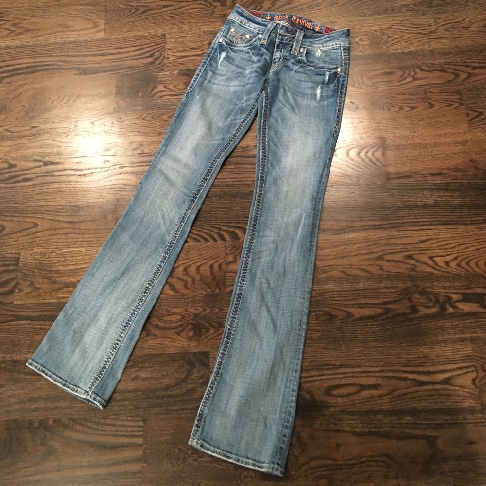 Rock revival Christina bootcut jeans size 28 long!