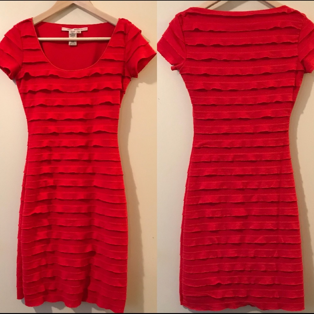 🎈Last Chance🎈Max Studio Red Tiered Dress 🌹 - Picture 2 of 7