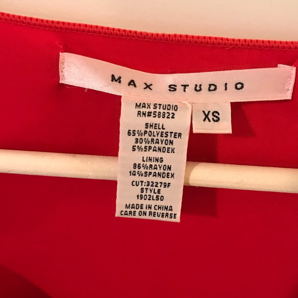 🎈Last Chance🎈Max Studio Red Tiered Dress 🌹 - Picture 6 of 7