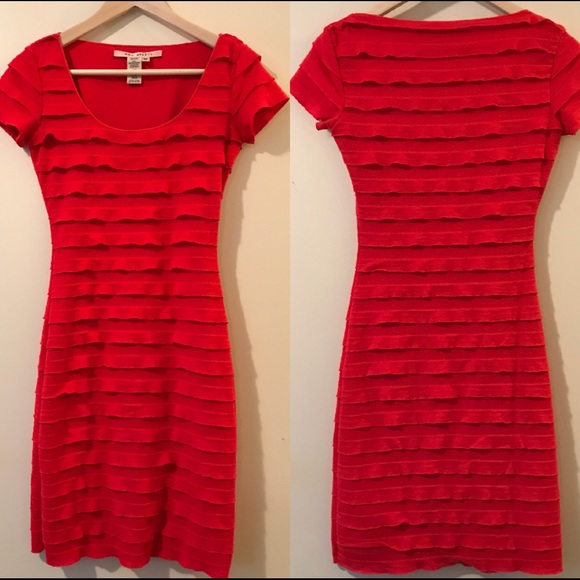 🎈Last Chance🎈Max Studio Red Tiered Dress 🌹 - Picture 2 of 7