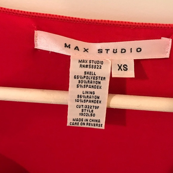 🎈Last Chance🎈Max Studio Red Tiered Dress 🌹 - Picture 6 of 7