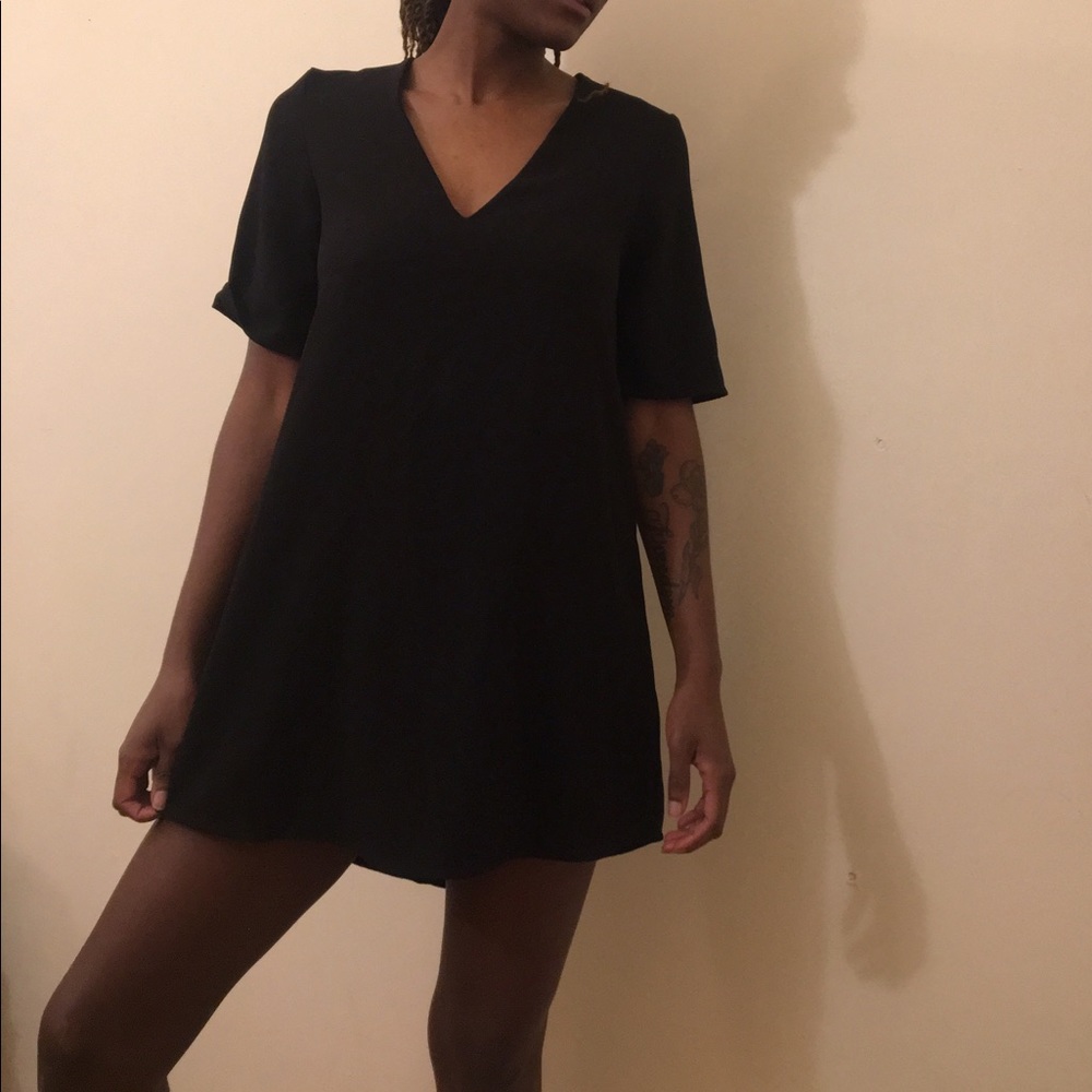 Black American Apparel tunic/mini dress