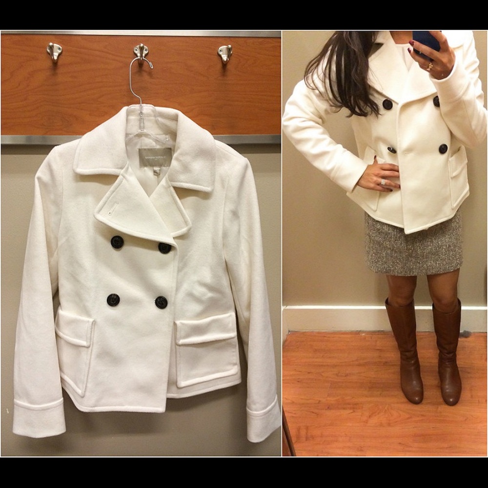 Banana Republic White Coat