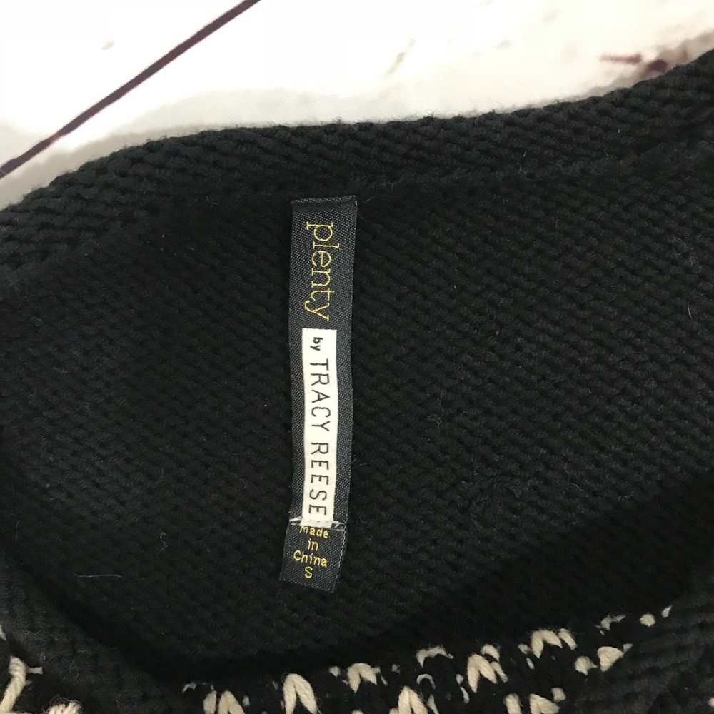 PLENTY by Tracy Reese LOOPY Black/Cream Small - Picture 6 of 7