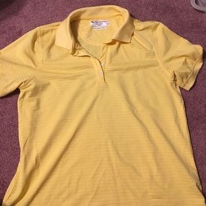 Women’s Yellow Golf/tennis polo