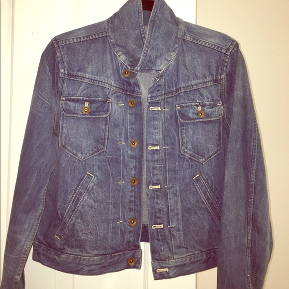 madewell shrunken jean jacket