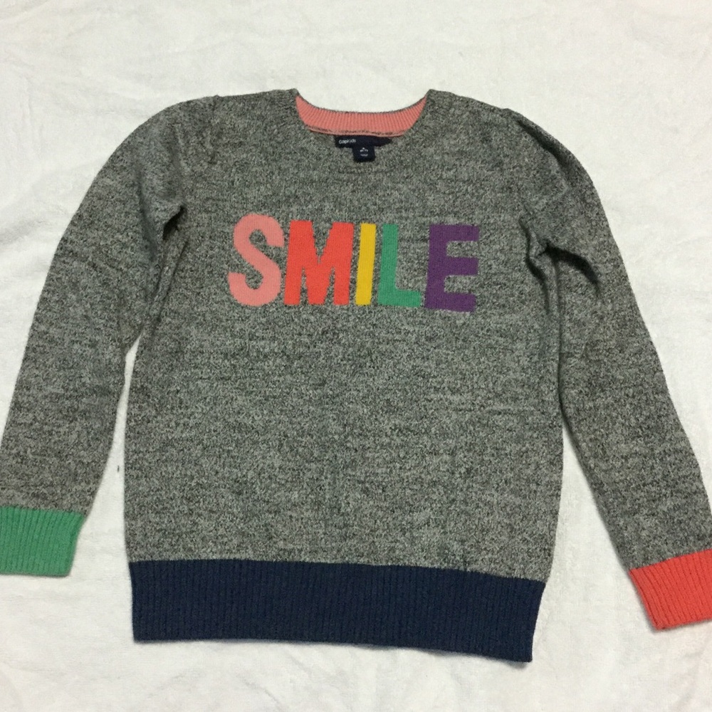 Gap long sleeve shirt gray size 6-7 small