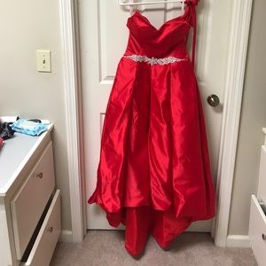 Red gown