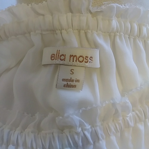 Ella Moss White Dress Cold shoulder w/ pockets NWOT - Picture 6 of 8