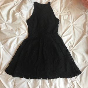 Black lace dress