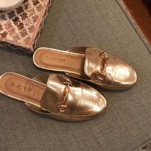 PRICE REDUCTION👌 Gold Mule Flats🌟🌟🌟