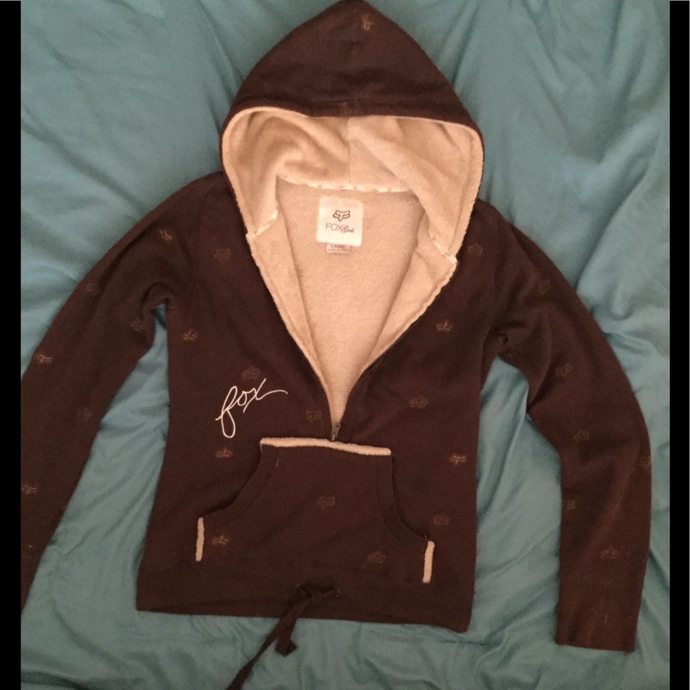Fox Girls Large pull-over Hoody