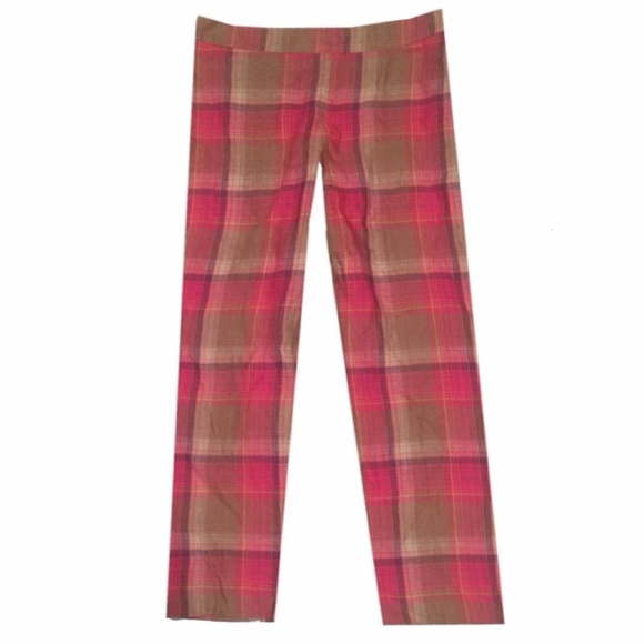 Pendleton Palisades Crop Wild Rose plaid Pants - Picture 3 of 5
