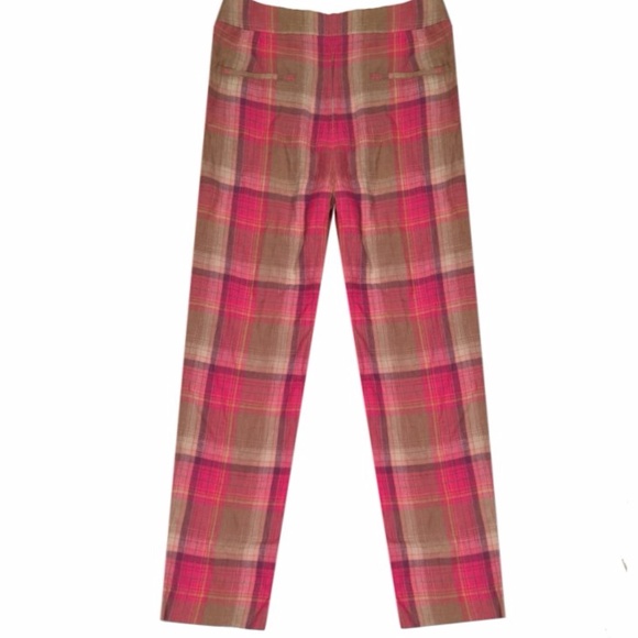 Pendleton Palisades Crop Wild Rose plaid Pants - Picture 2 of 5