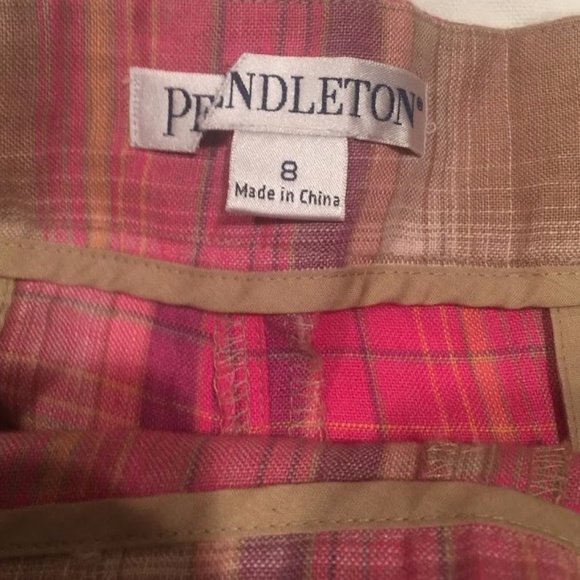 Pendleton Palisades Crop Wild Rose plaid Pants - Picture 4 of 5